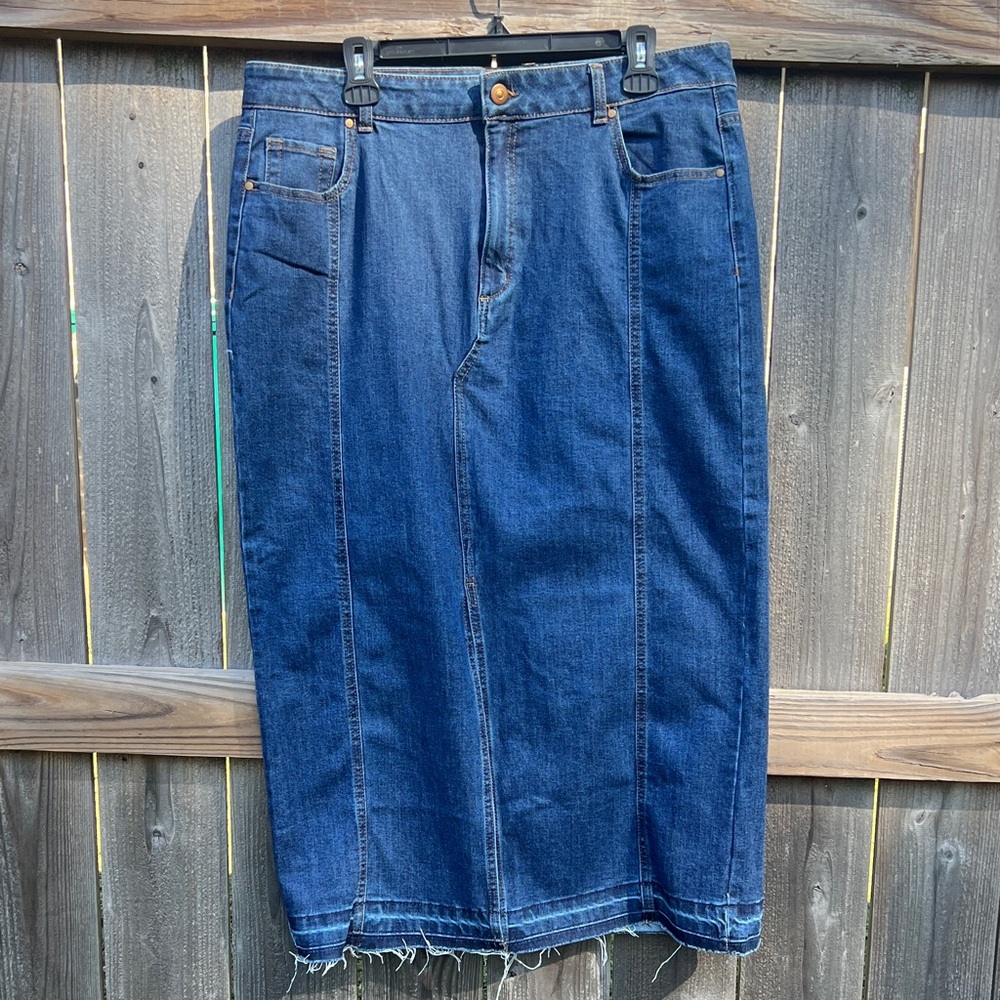 Rachel Zoe Blue Denim Skirt